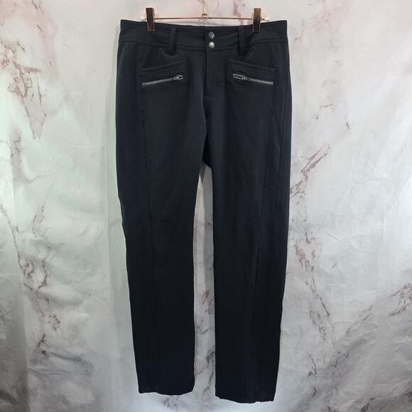 Title nine Pants - Title Nine Pants Womens 10 X 30 Black Brave High Rise Genie Brushed Zip